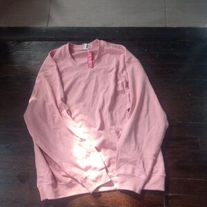 Pumiey Mens Pink Long Sleeve Shirt Size Large Brand New Crewneck Cozy Casual...